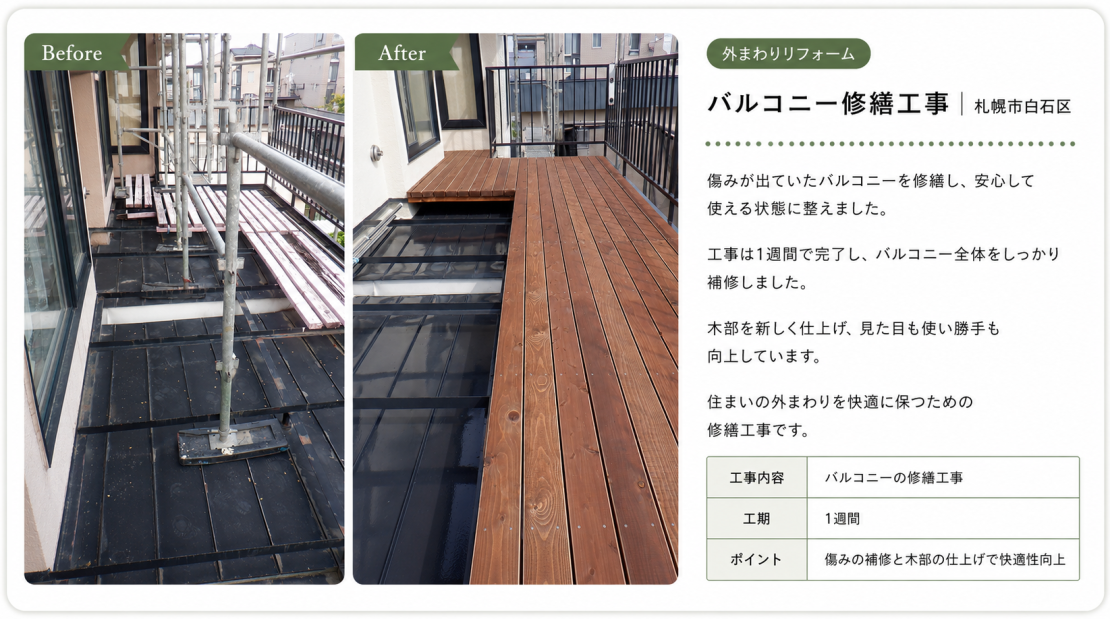 バルコニー修繕