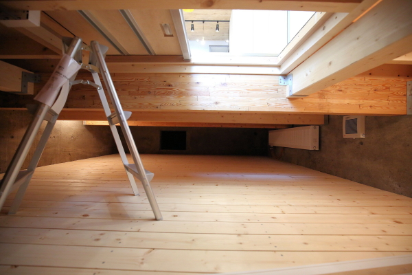 １３帖ある床下収納と床下暖房